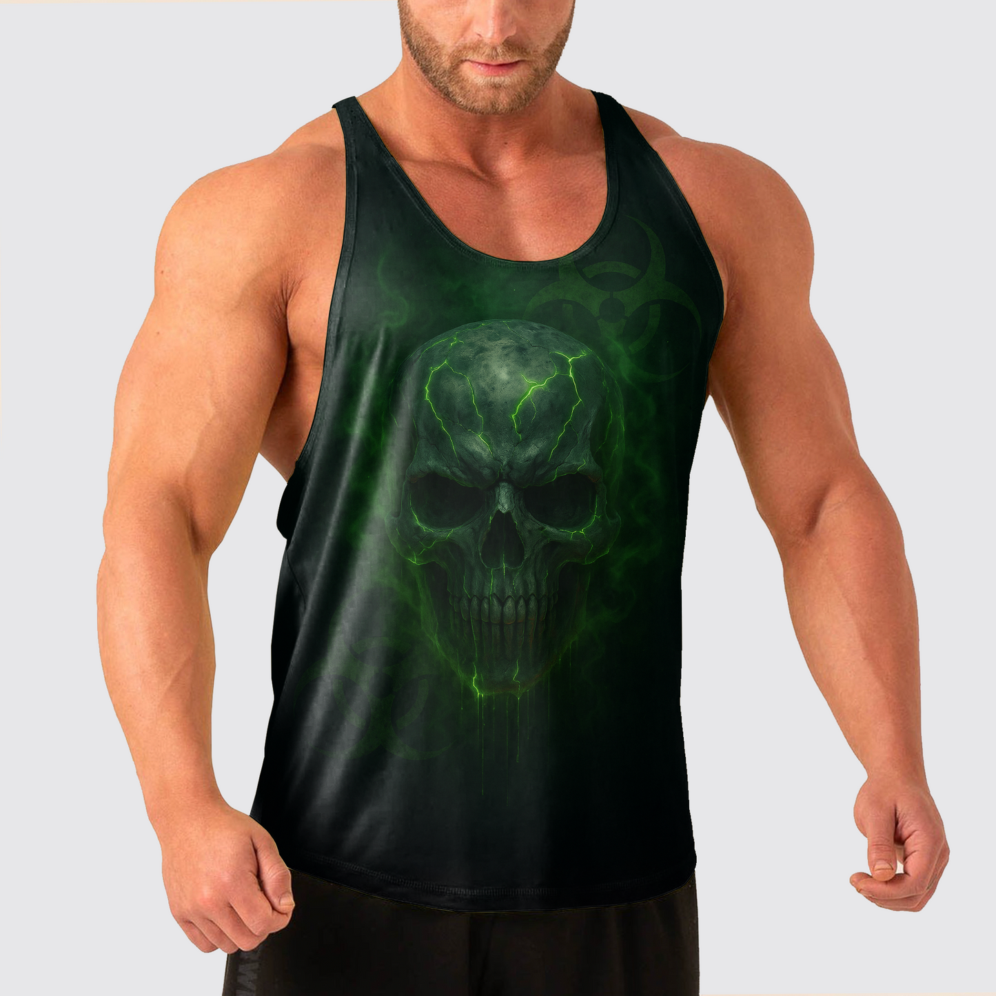 Skull Power Training Tank Top for Men- TT02576