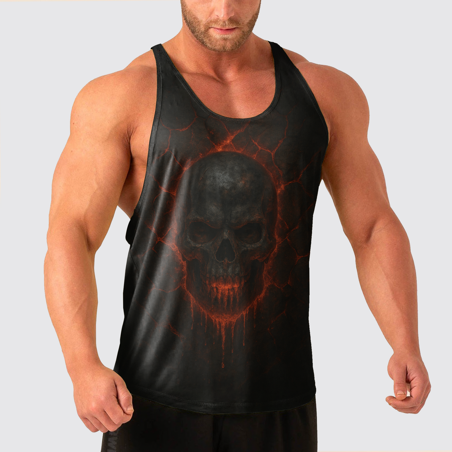 Skull Power Training Tank Top for Men- TT02578