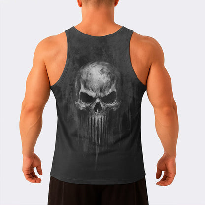Skull Power Training Tank Top for Men- TT02585