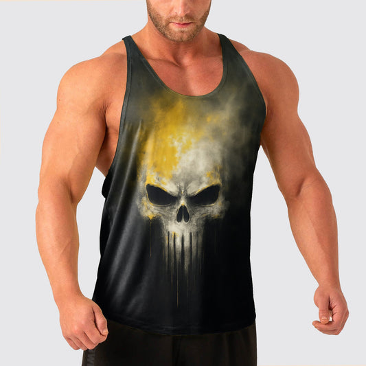 Skull Power Training Tank Top for Men- TT02586