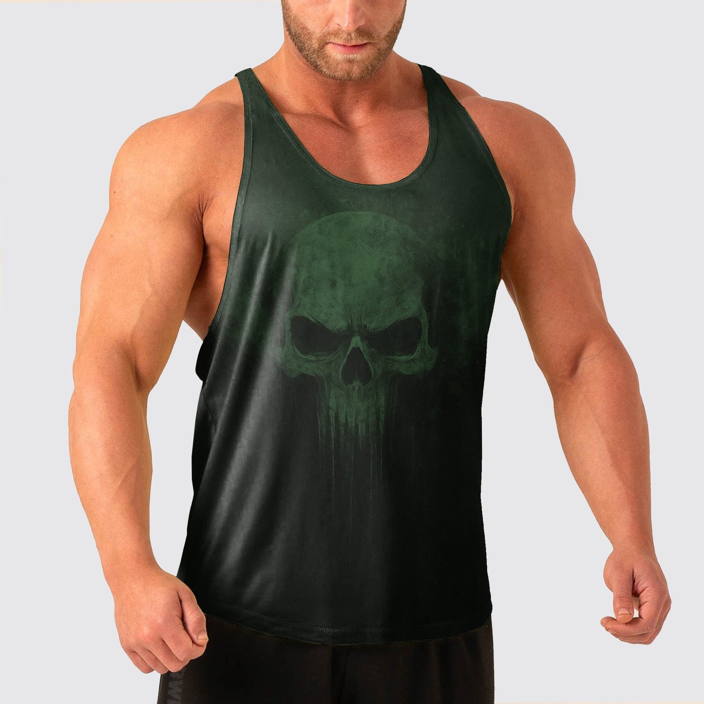 Skull Power Training Tank Top for Men- TT02589