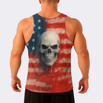 Skull Power Training Tank Top for Men- TT02596