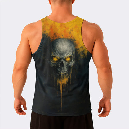Skull Power Training Tank Top for Men- TT02597