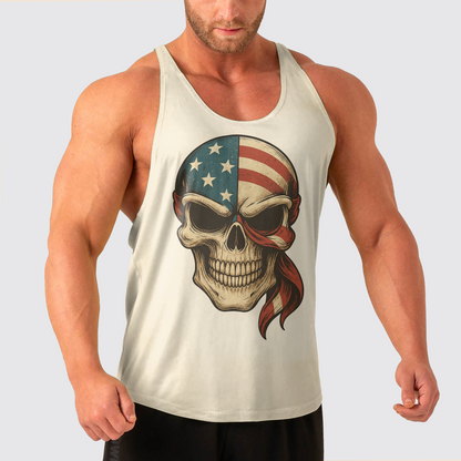 Skull Power Training Tank Top for Men- TT02619