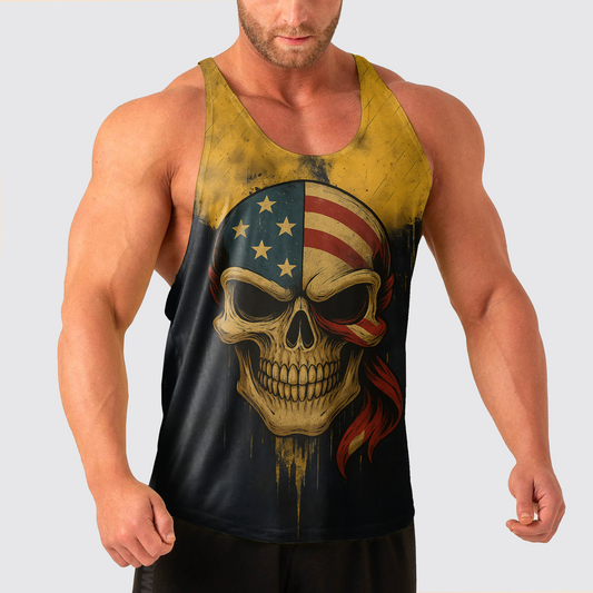 Skull Power Training Tank Top for Men- TT02620