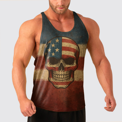 Skull Power Training Tank Top for Men- TT02623