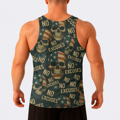 Skull Power Training Tank Top for Men- TT02625