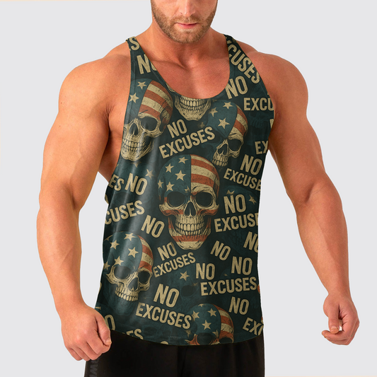Skull Power Training Tank Top for Men- TT02625