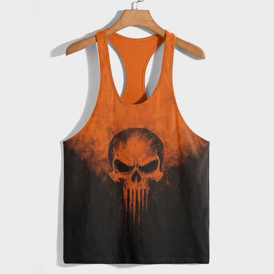 Skull 3D Racerback Tank Top- TT02640