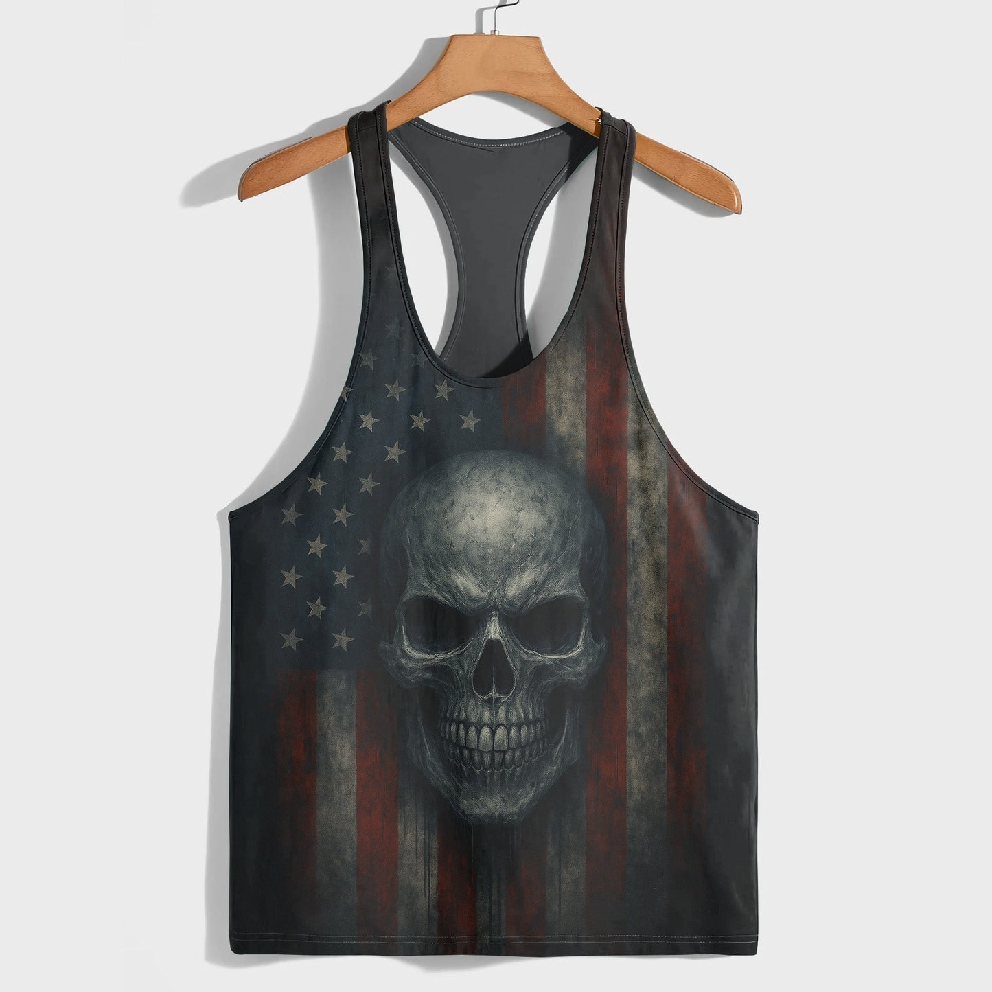 Skull 3D Racerback Tank Top- TT02645