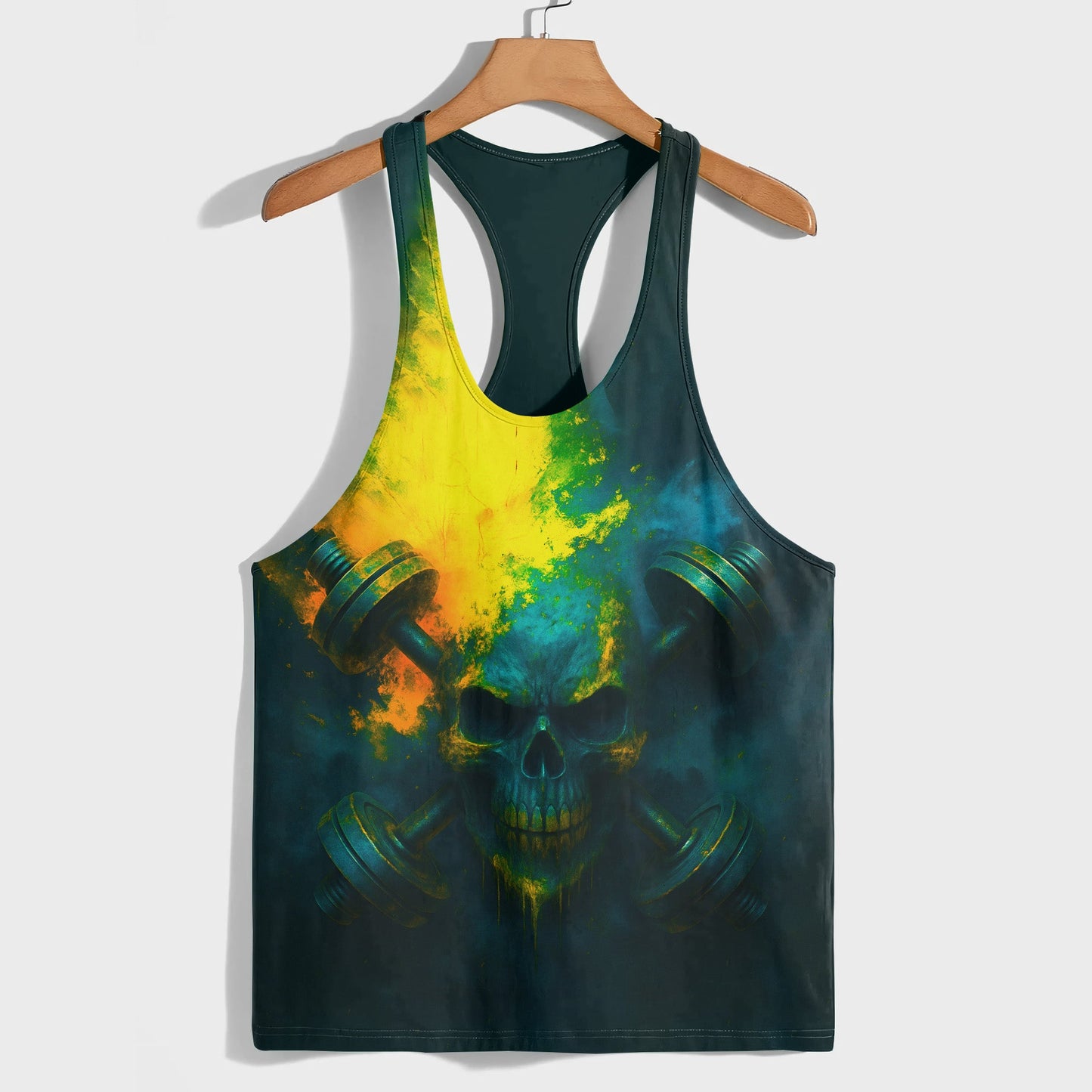 Skull 3D Racerback Tank Top- TT02688