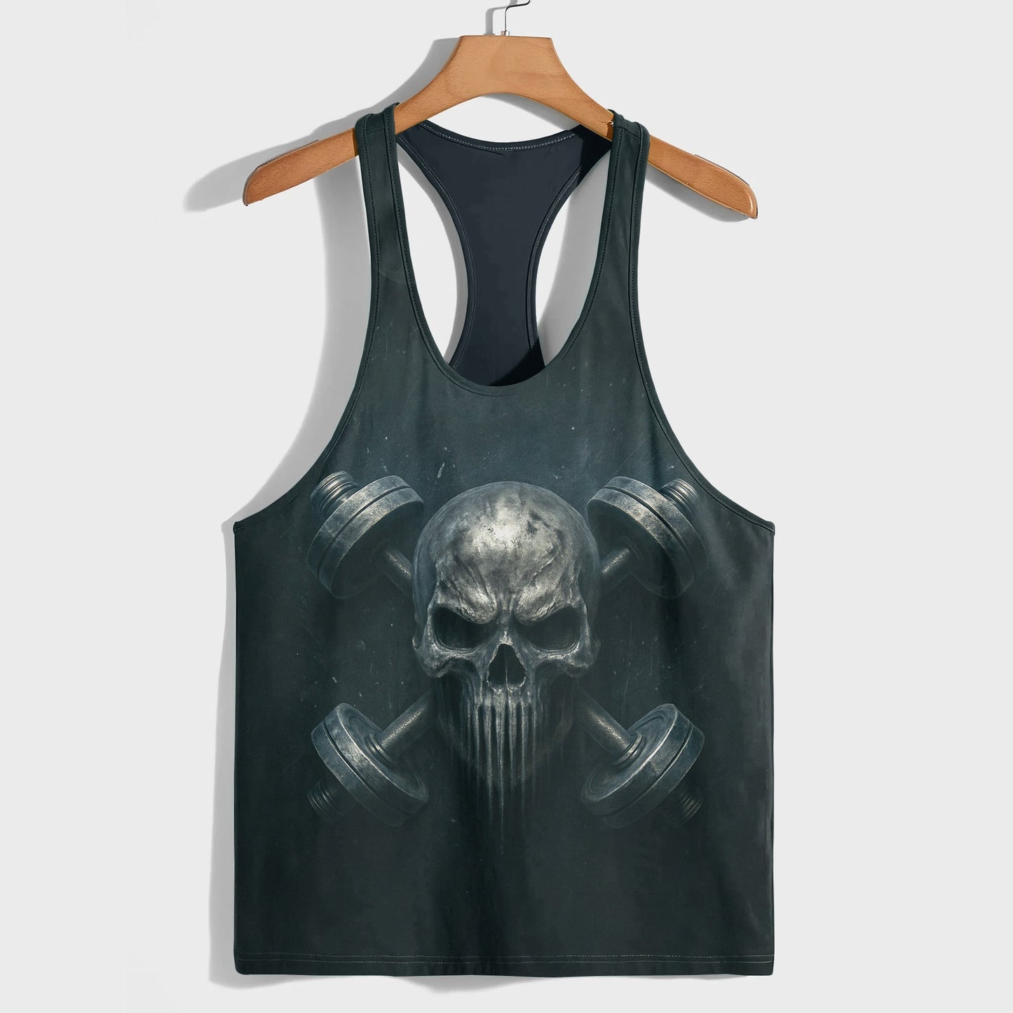 Skull 3D Racerback Tank Top- TT02689
