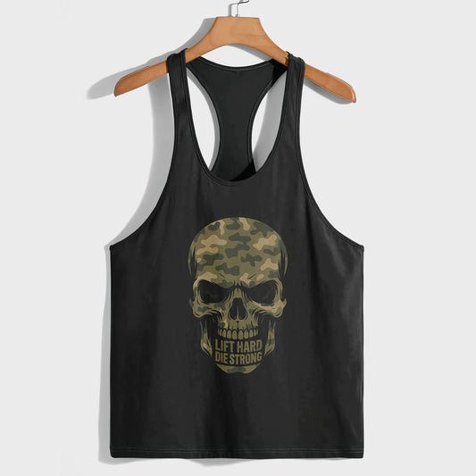 Skull 3D Racerback Tank Top- TT02760