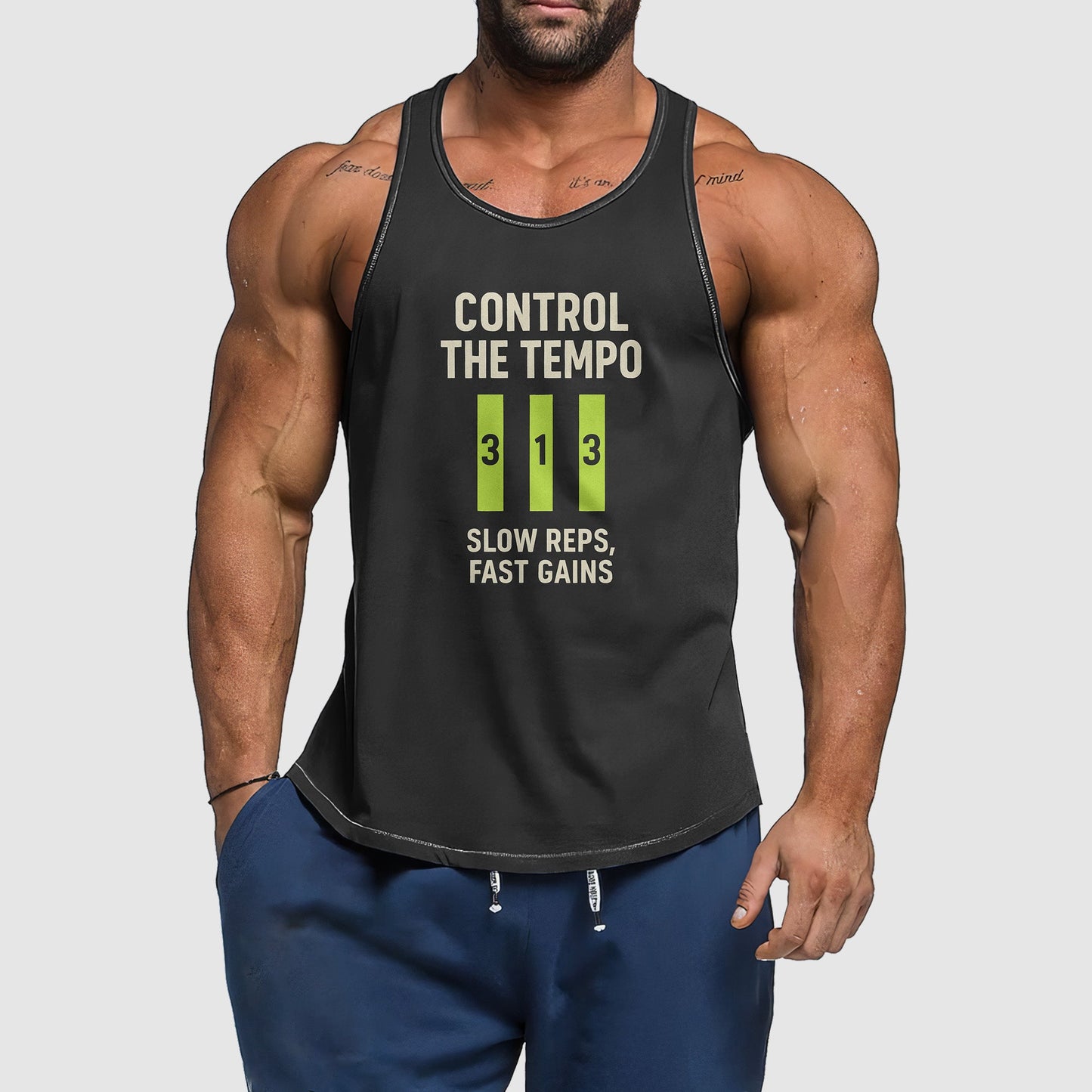 Ultimate Gym Tank Top for Men: Stay Cool and Comfy During Intense Workouts- TT02775