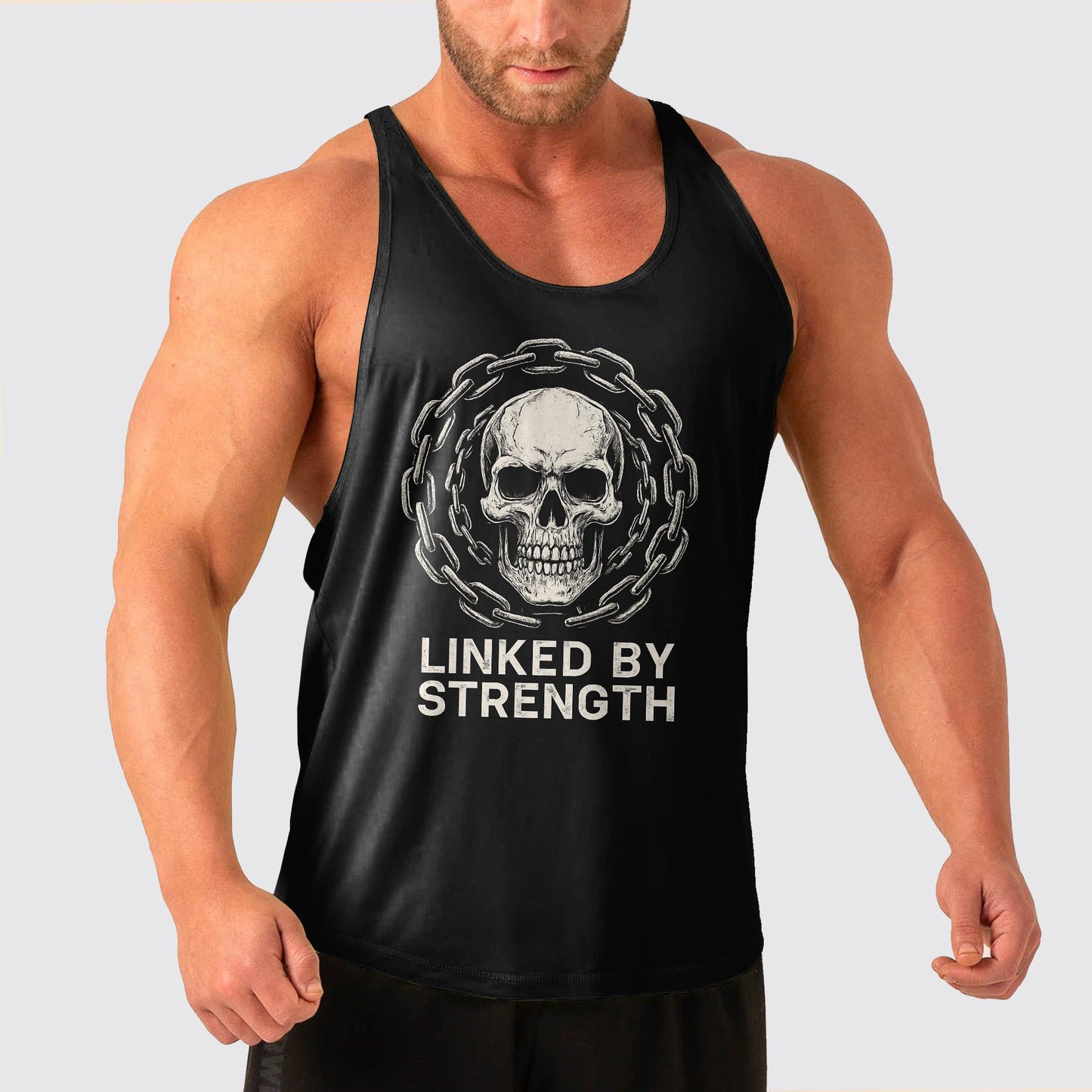 Skull Power Training Tank Top for Men- TT02813
