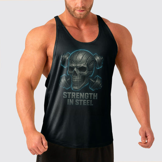 Skull Power Training Tank Top for Men- TT02814