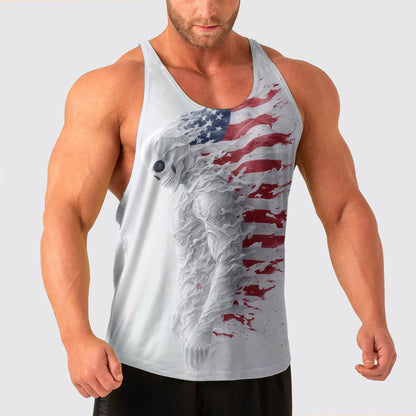 Skull Power Training Tank Top for Men- TT02860