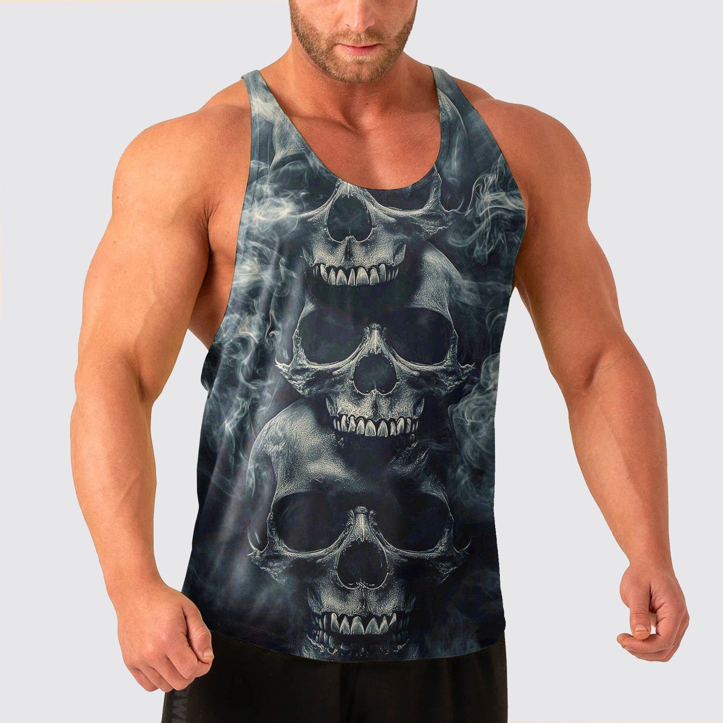 Skull Power Training Tank Top for Men- TT02861
