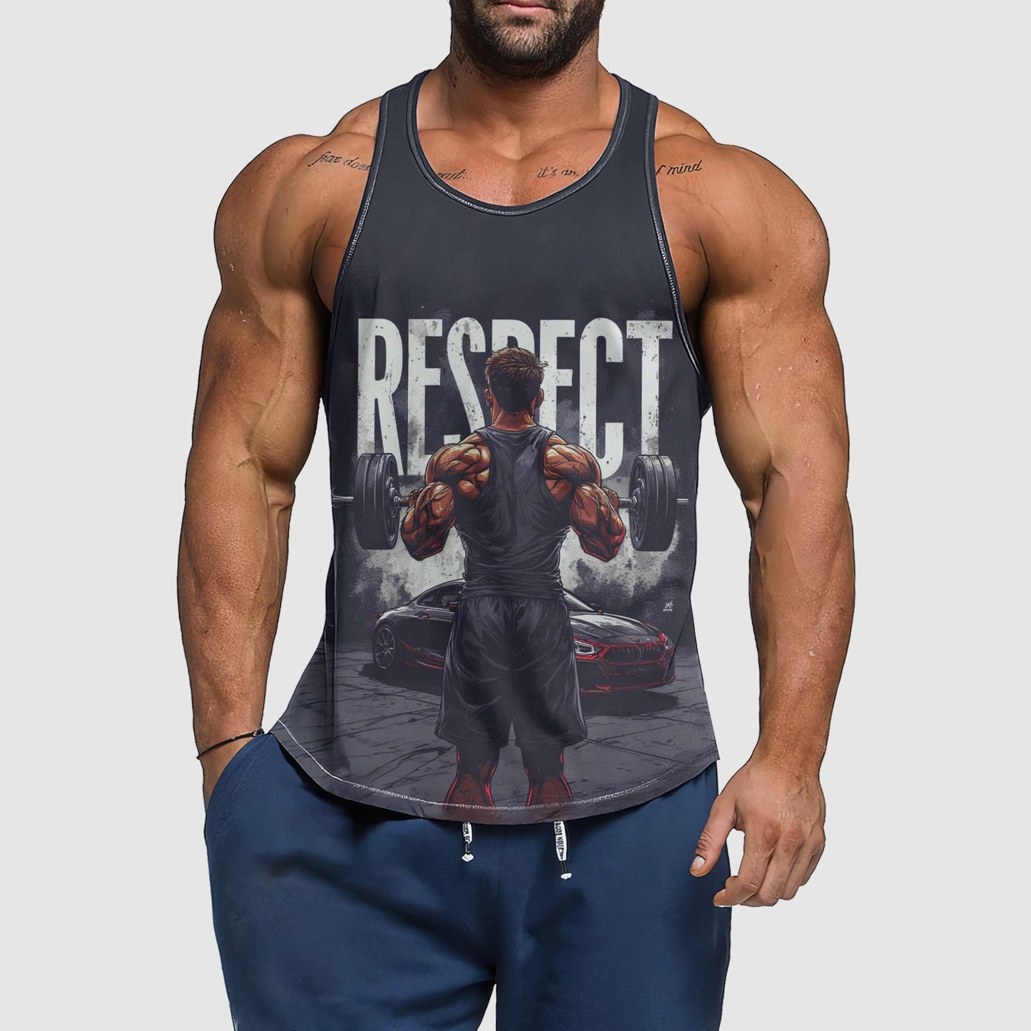 Ultimate Gym Tank Top for Men: Stay Cool and Comfy During Intense Workouts- TT02869