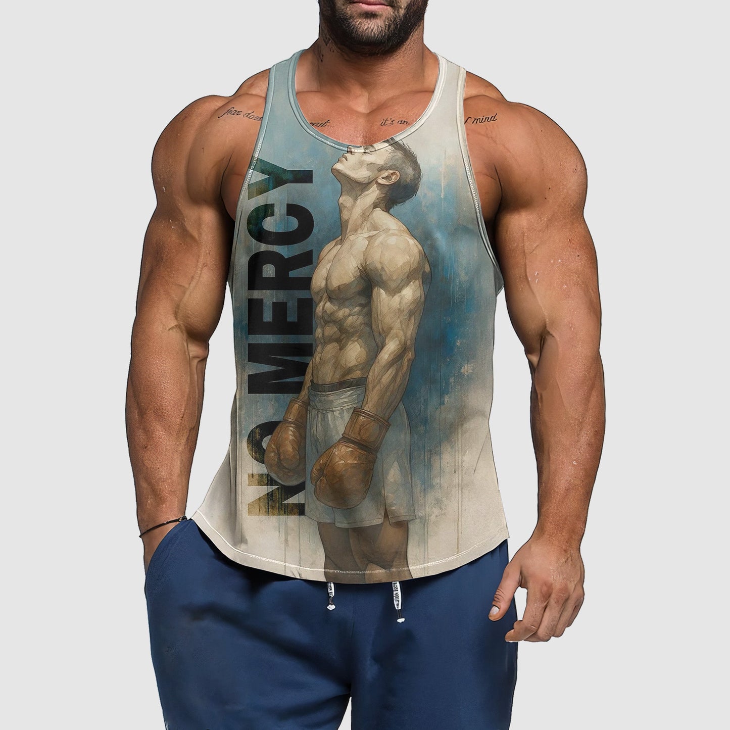 Ultimate Gym Tank Top for Men: Stay Cool and Comfy During Intense Workouts- TT02871