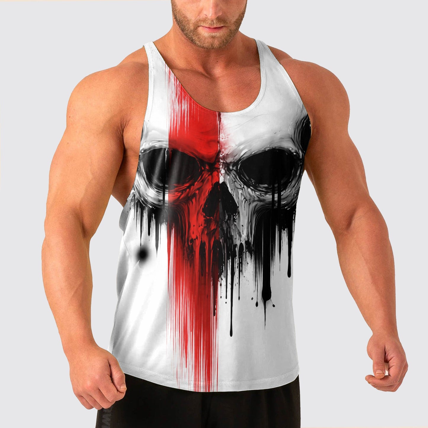 Skull Power Training Tank Top for Men- TT02910