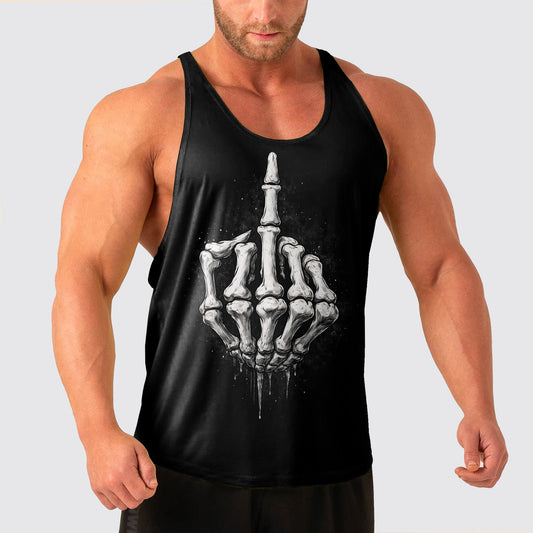 Skull Power Training Tank Top for Men- TT02911