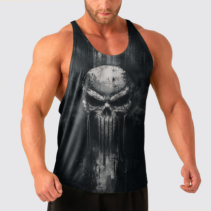 Skull Power Training Tank Top for Men- TT02995