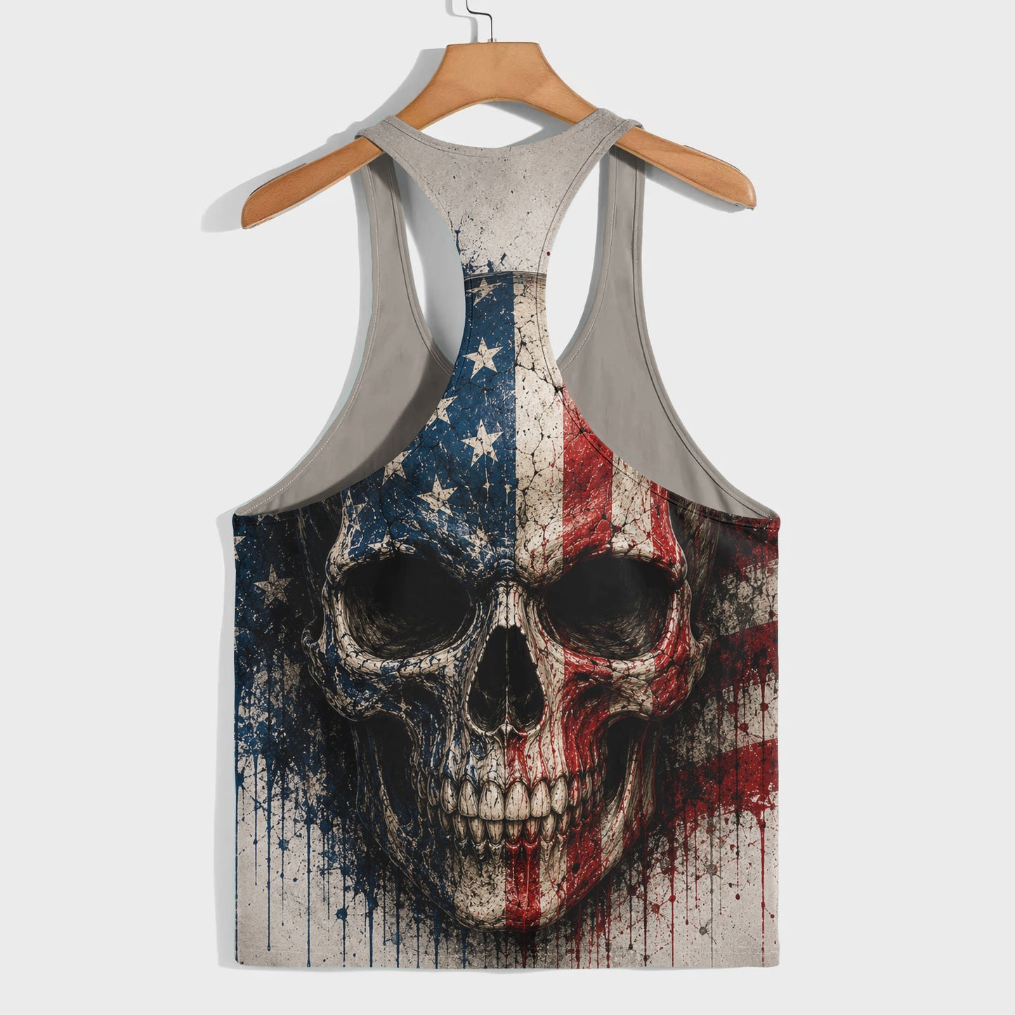 Skull 3D Racerback Tank Top- TT03010