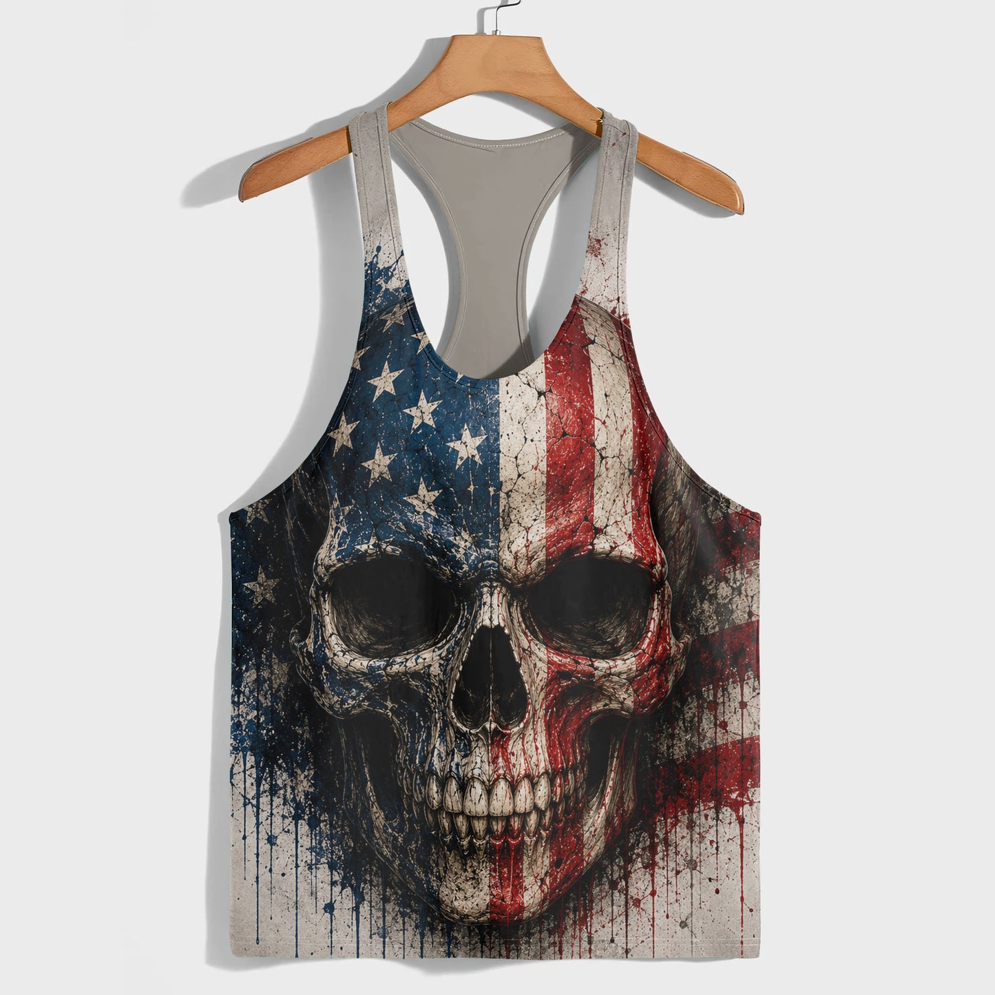 Skull 3D Racerback Tank Top- TT03010