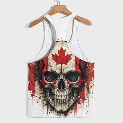 Skull 3D Racerback Tank Top- TT03024