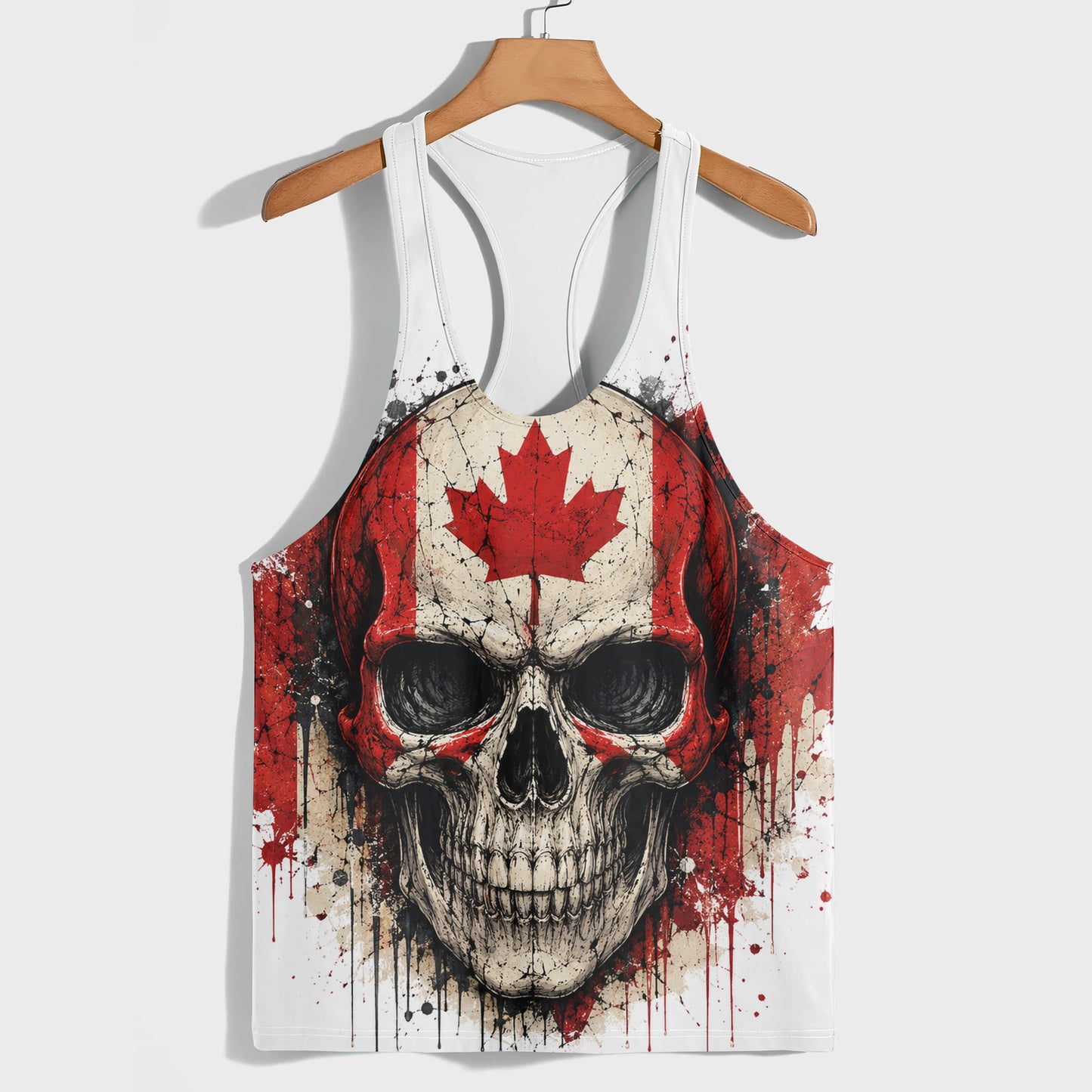 Skull 3D Racerback Tank Top- TT03024