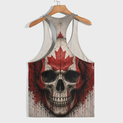 Skull 3D Racerback Tank Top- TT03025