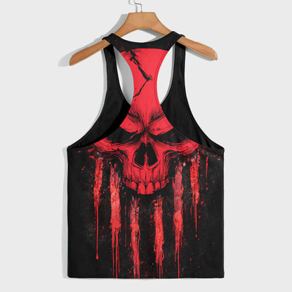 Skull 3D Racerback Tank Top- TT03061