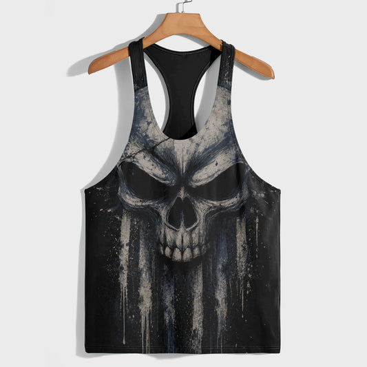 Skull 3D Racerback Tank Top- TT03062