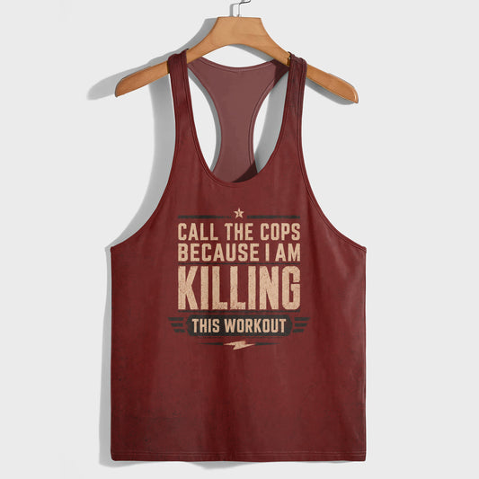 Bodybuilding Racerback Tank Top- TT03110