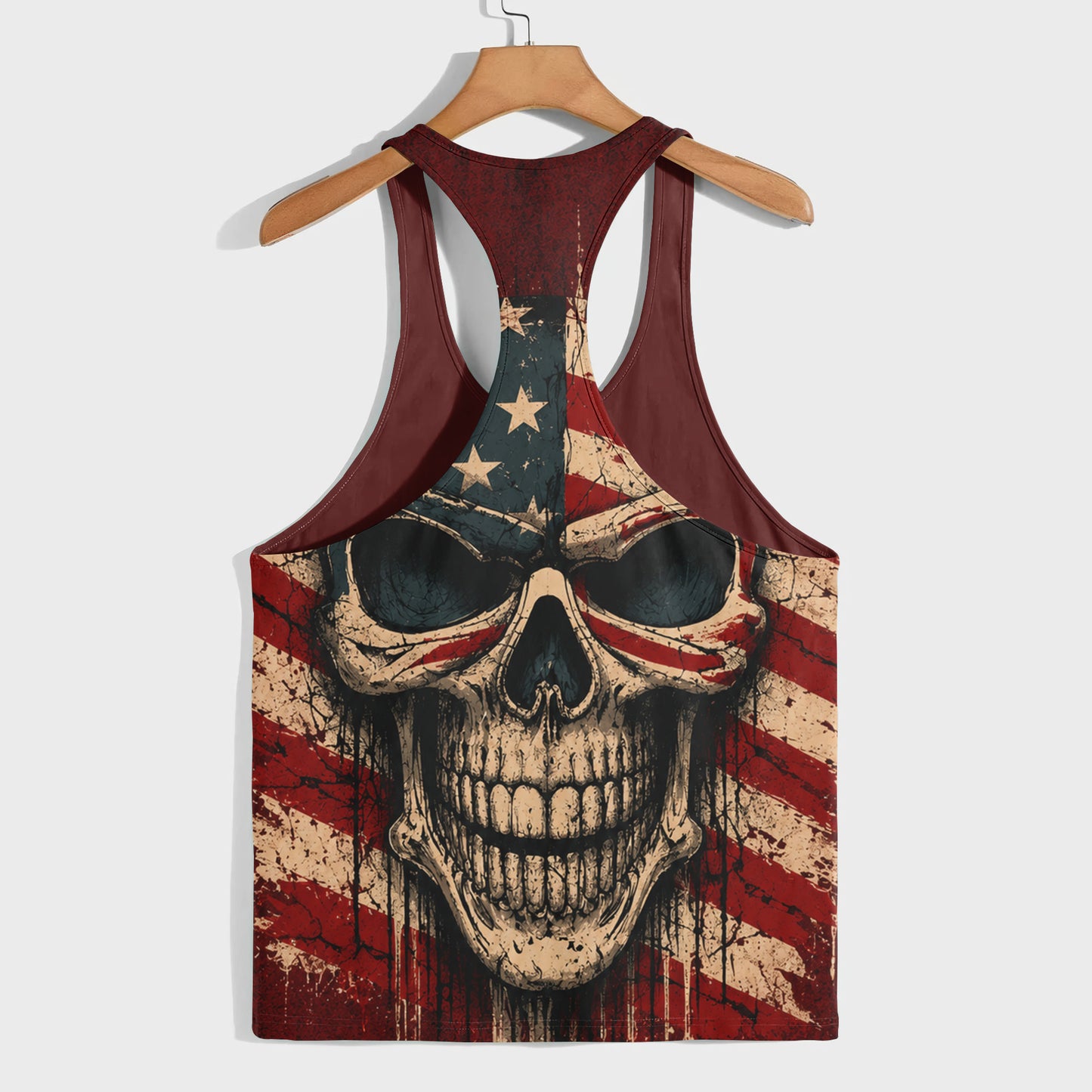 Skull 3D Racerback Tank Top- TT03111