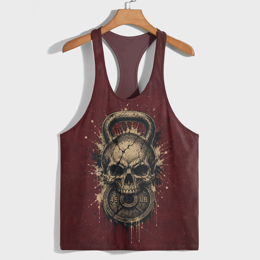 Skull 3D Racerback Tank Top- TT03132