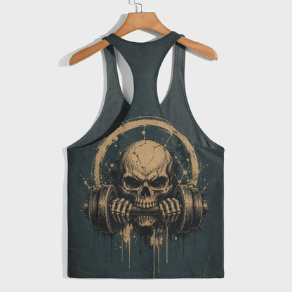 Skull 3D Racerback Tank Top- TT03133