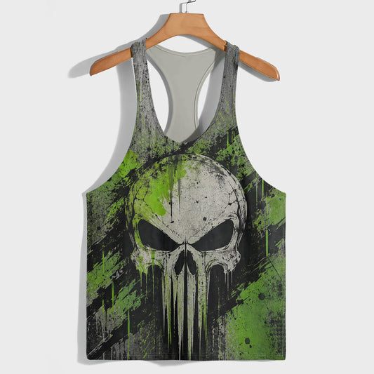 Skull 3D Racerback Tank Top- TT03151