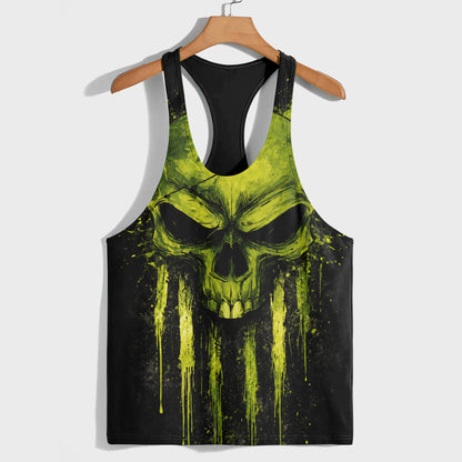 Skull 3D Racerback Tank Top- TT03155