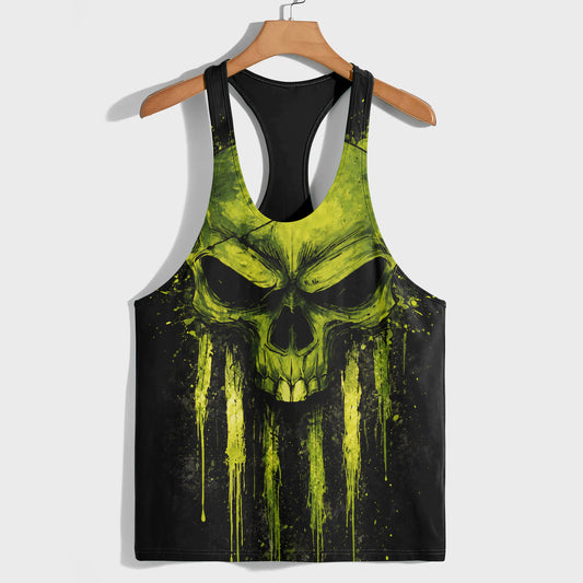 Skull 3D Racerback Tank Top- TT03155