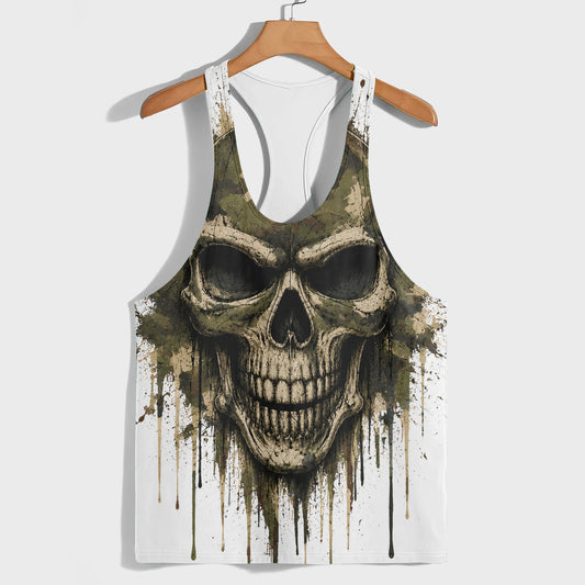 Skull 3D Racerback Tank Top- TT03158