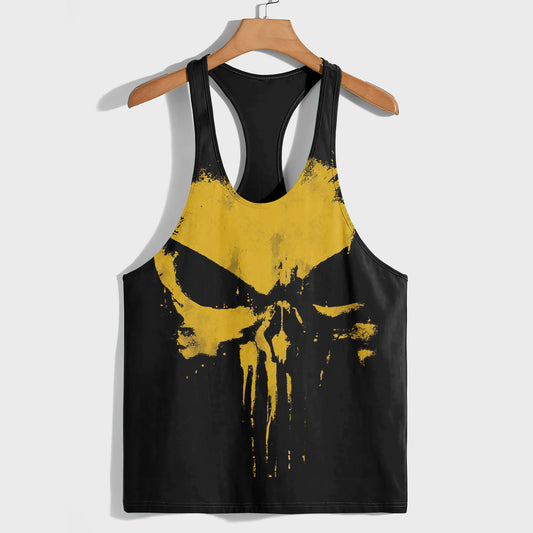 Skull 3D Racerback Tank Top- TT03170