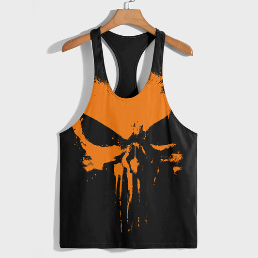 Skull 3D Racerback Tank Top- TT03171