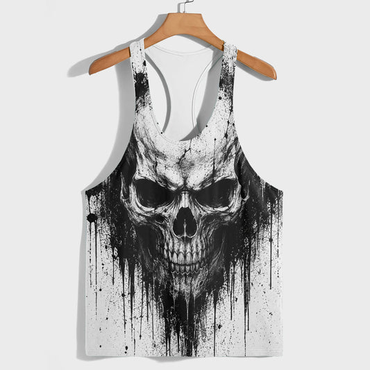 Skull 3D Racerback Tank Top- TT03173