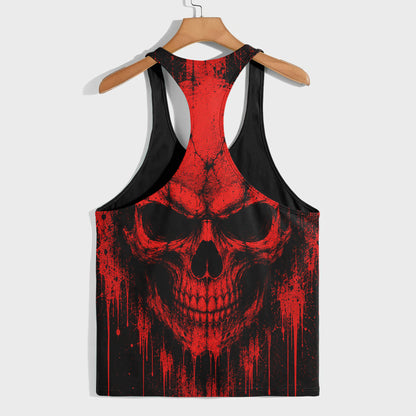 Skull 3D Racerback Tank Top- TT03174
