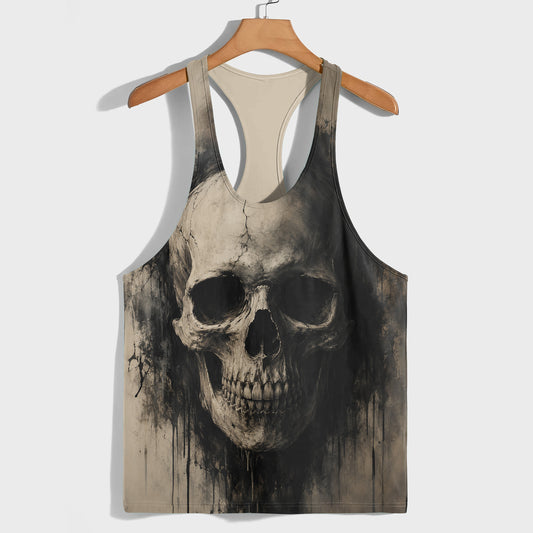 Skull 3D Racerback Tank Top- TT03182
