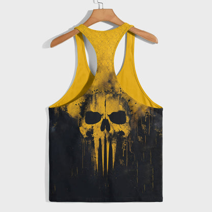Skull 3D Racerback Tank Top- TT03244