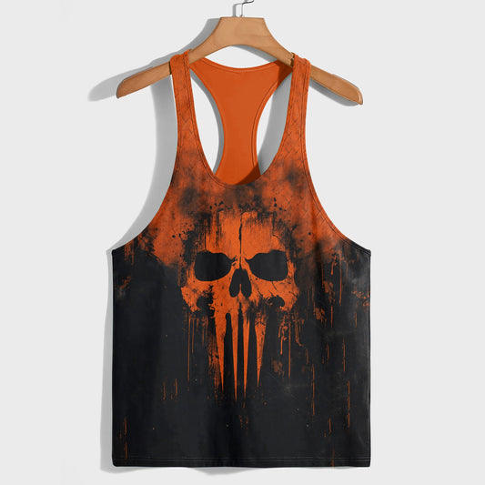 Skull 3D Racerback Tank Top- TT03245