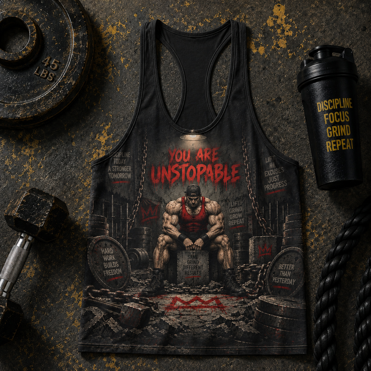 Bodybuilding Racerback Tank Top- TT03302